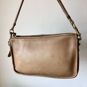 Vintage Coach 1970 Basic Bag 9455 in Putty made in NYC glue in registration